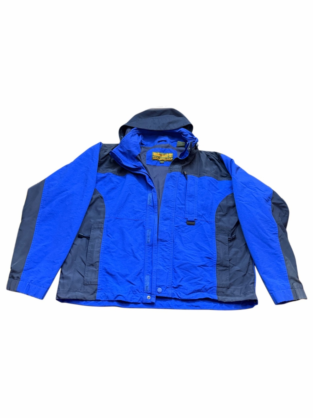 Vintage 90s Timberland Blue and Navy WeatherGear Waterproof Jacket